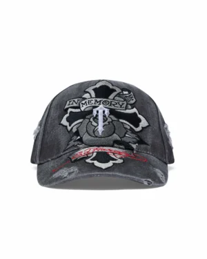 Trapstar x Ed Hardy Cross Cap - Grey