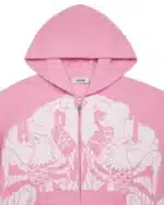 Trapstar x Ed Hardy Irongate Zip Through Hoodie - Pink